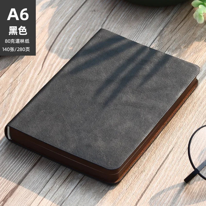 1pcs A6 Creative Portable Vintage Pattern PU Leather Notebook Diary Notepad Stationery Gift for Students Teachers Journaling